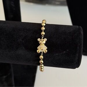 Gold Teddy Bear Bracelet